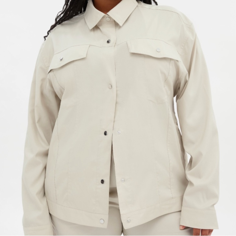 Girlfriend Collective Cream Utility Jacket